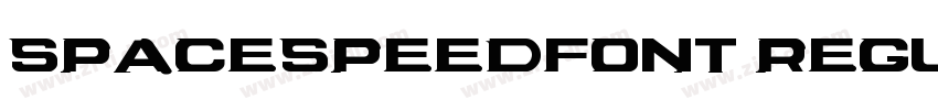 SpaceSpeedFont Regul字体转换